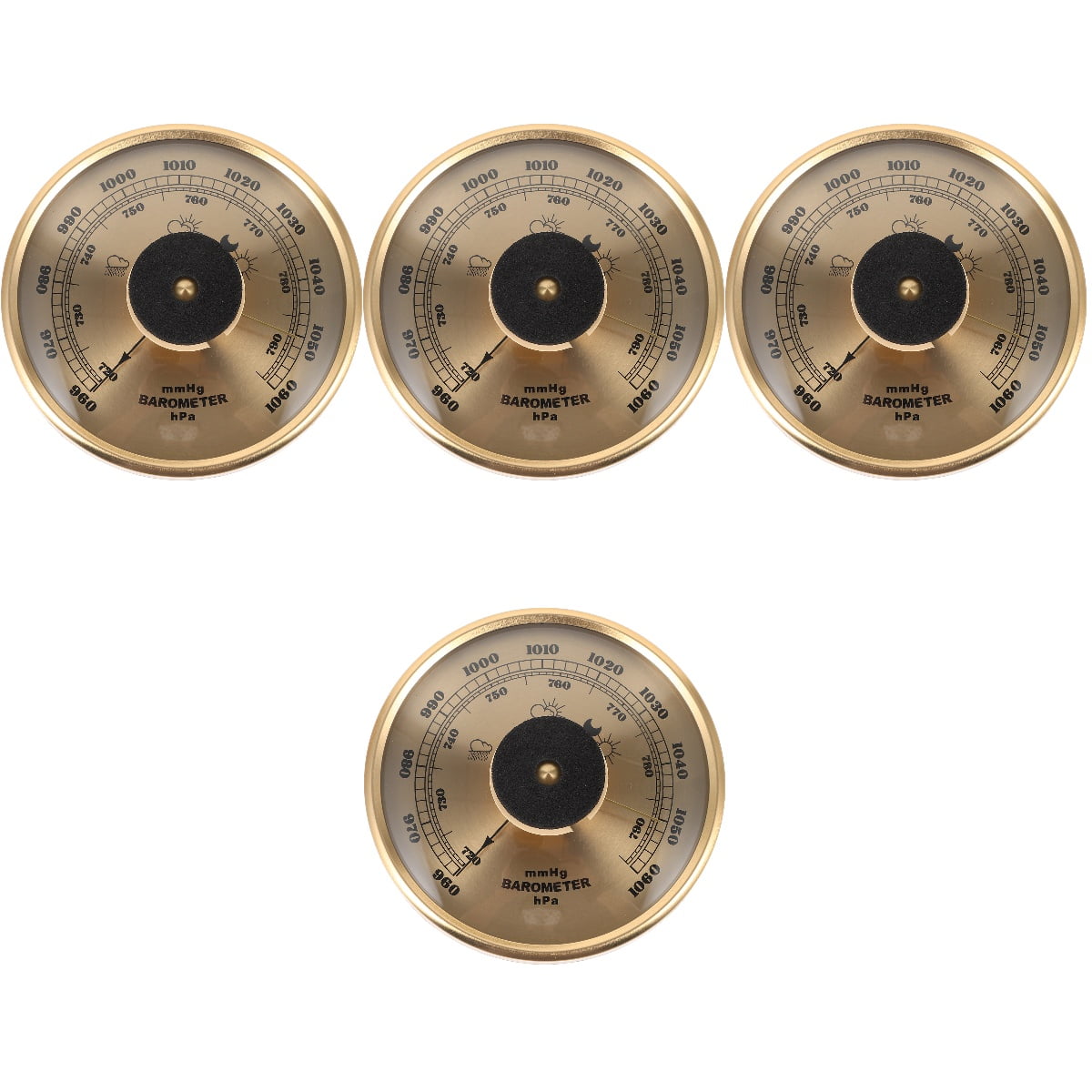 Two Types Barometer HOMEMAXS 4pcs Dial Type Barometer Home Use Adjustable Insert Barometer ...