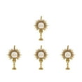 thumbnail image 1 of HOMEMAXS 4pcs First Communion Zinc Alloy Cross Lapel Pin Holy Communion Chalice Brooch Zinc Alloy Religious Pin Cross Accessory for Clothing Communion Lapel Pin, 1 of 8