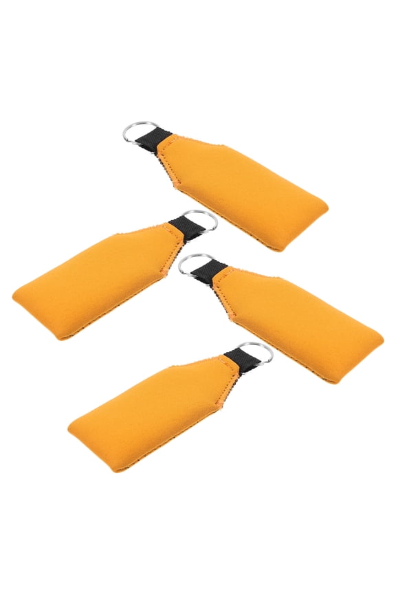 4pcs Floating Keychain Neoprene Floating Key Ring Key Float Keychains Key Float Boat Key Holders for Fishing, Canoeing, Sailing, Water Skiing