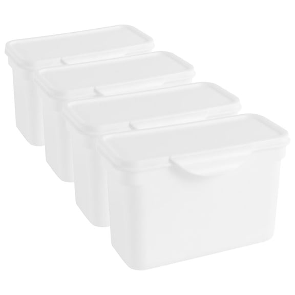 HOMEMAXS 4pcs Good Seal Storage Box Refillable Household Box Sub Package Container Multi-use Storage Box