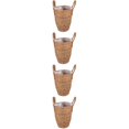 thumbnail image 1 of HOMEMAXS 4pcs Hand Woven Basket Planter Straw Flower Pot Rustic Storage Basket Plant Container, 1 of 8
