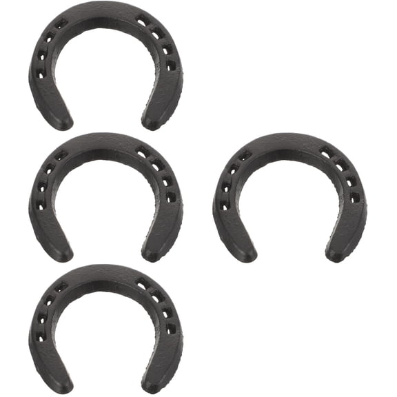 HOMEMAXS 4pcs Iron Horseshoe Pendant Horseshoe Shaped Cast Iron Wall Decor Horseshoe Wall Hanging
