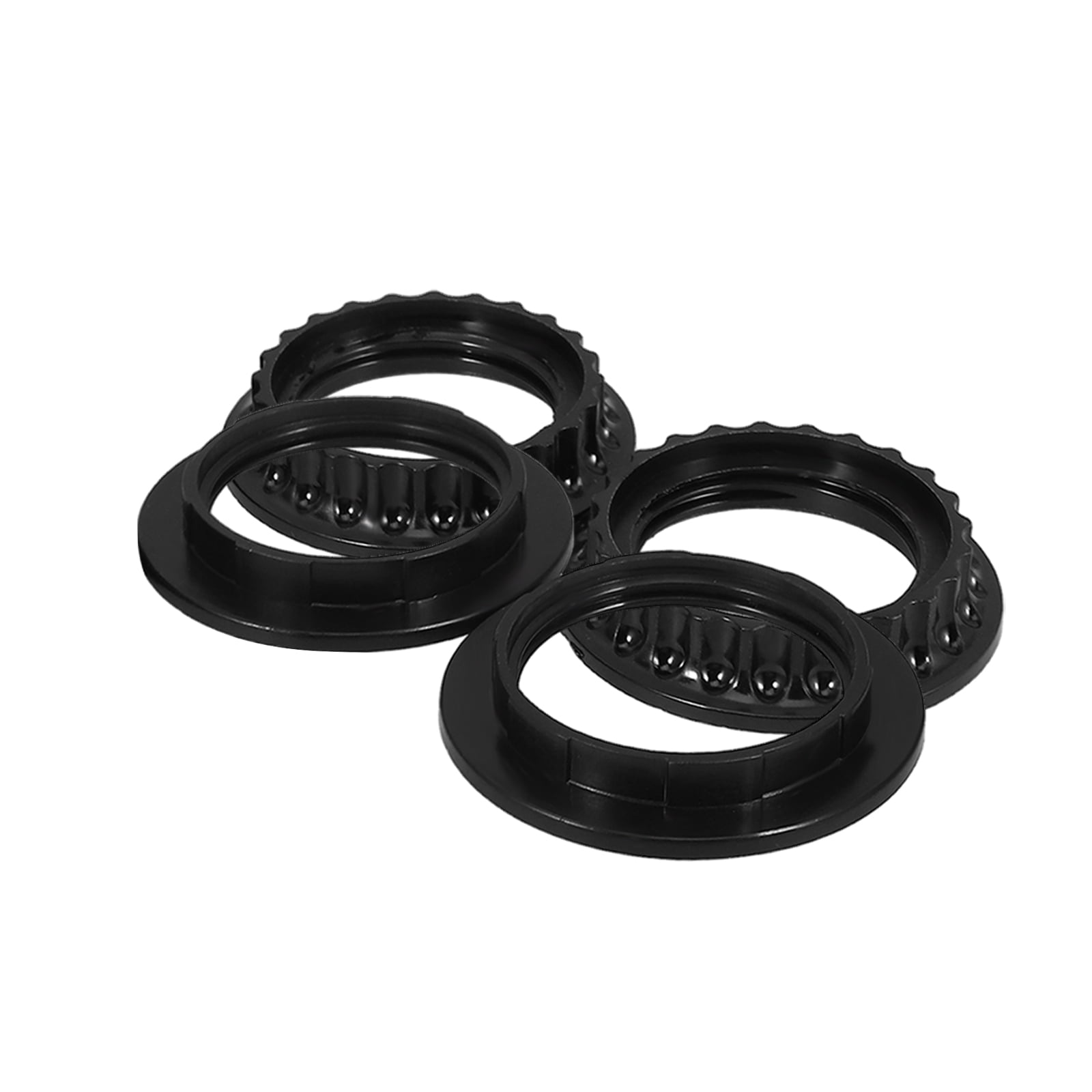HOMEMAXS 4pcs Lamp Socket Rings Replacement Black Light Socket Rings ...