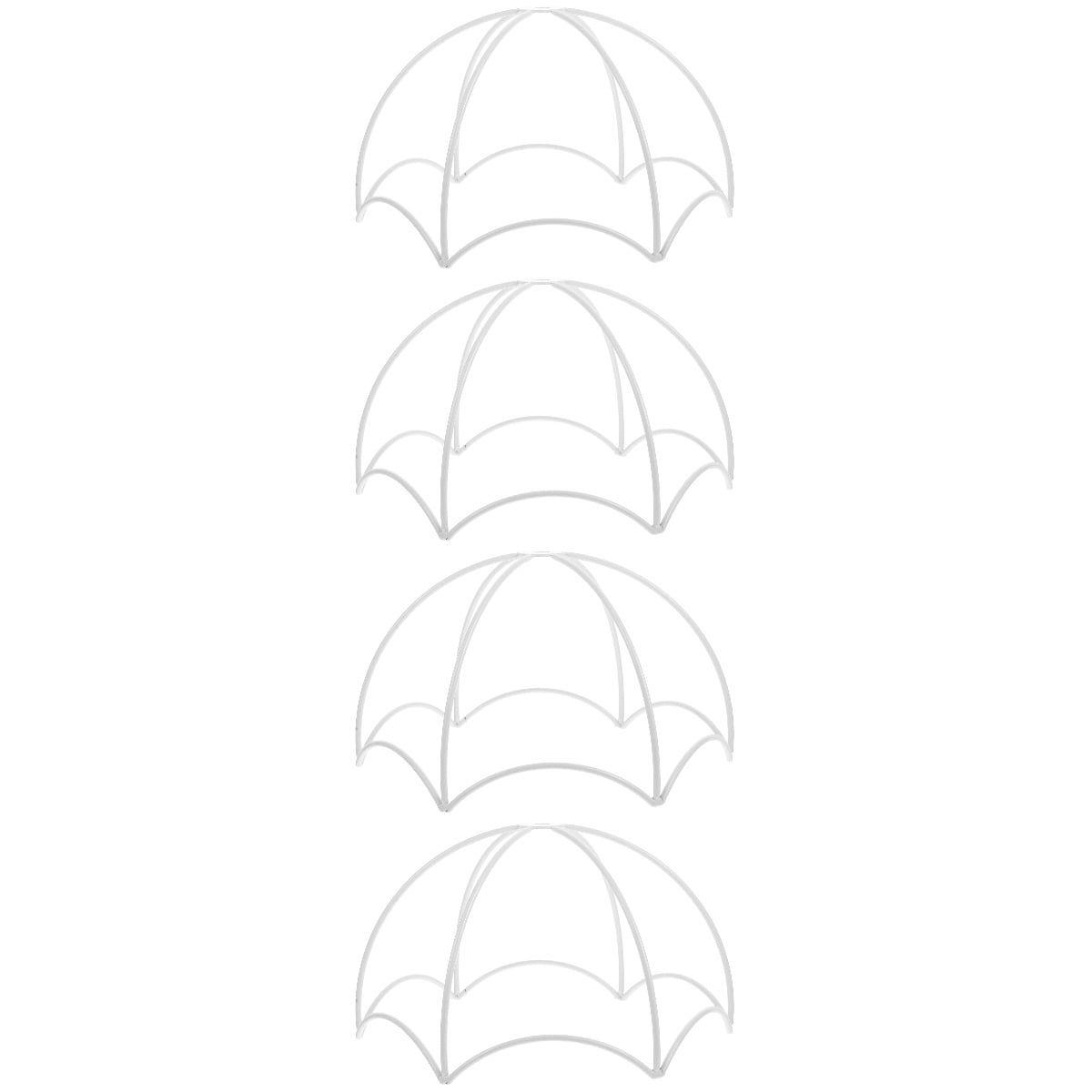 HOMEMAXS 4pcs Lampshade Frame Ceiling Lamp Shade Rack Metal Lampshade ...