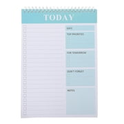 OULII 4Pack SkyBlue Paper PVC Classic Minimalist Notebook Time Management Scheduling Writing Organizing Daily Plans