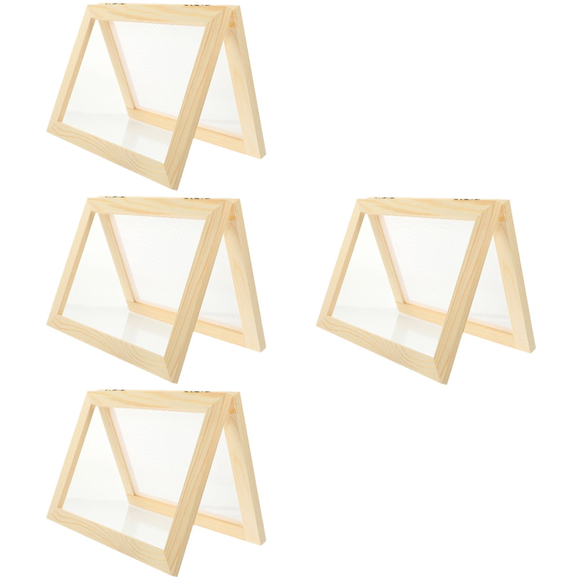 HOMEMAXS 4pcs Paper Making Mold Paper Making Screen Wooden Paper Making ...