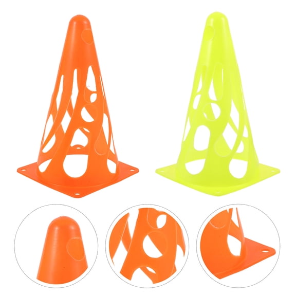 STRANDCHIC 4Pcs Portable Soccer Training Cones for Sports Agility and Hand Eye Coordination Exercises