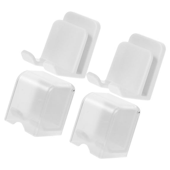 HOMEMAXS 4pcs Punch Free Electric Toothbrush Holders ABS Wall-mounted Electric Toothbrush Stands