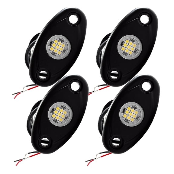 HOMEMAXS 4pcs Rock Lights Led Rock Lights Automotive Lighting For Trucks Suv