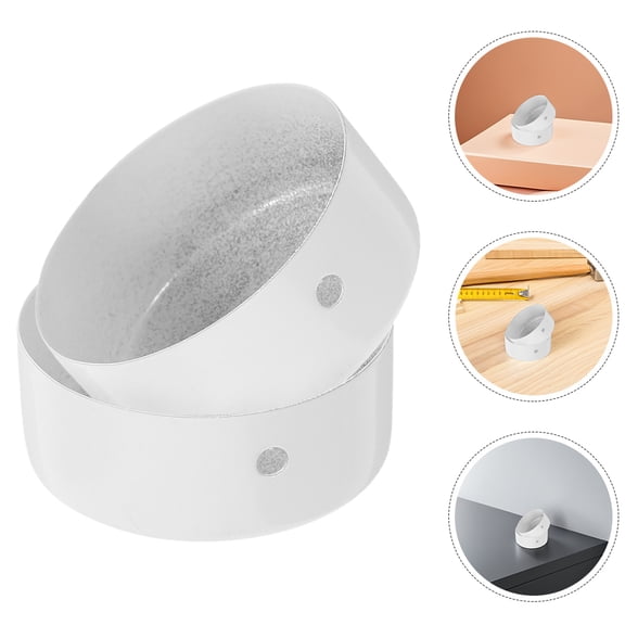 4pcs Stainless Steel Handrail End Caps For Home And Office Stair Railing End Cover Practical End Cap Stair Handrail Fittings Durable Cover For Stair Railings