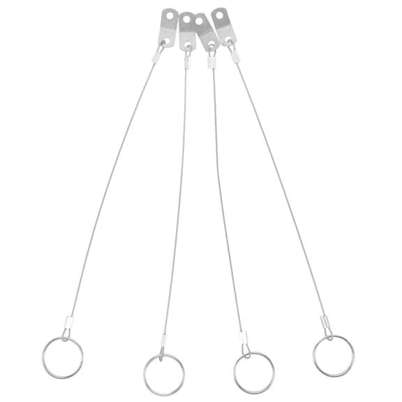 HOMEMAXS 4pcs Stainless Steel Release Pins With Heavy Duty Lanyard Marine Safety Cable For Boat Accessories Hardware Secure Fastening Solution For Marine Outdoor