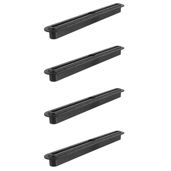 OULII Universal Black PVC Surfboard Fin Box Easy to Install for Paddleboards 4Pcs