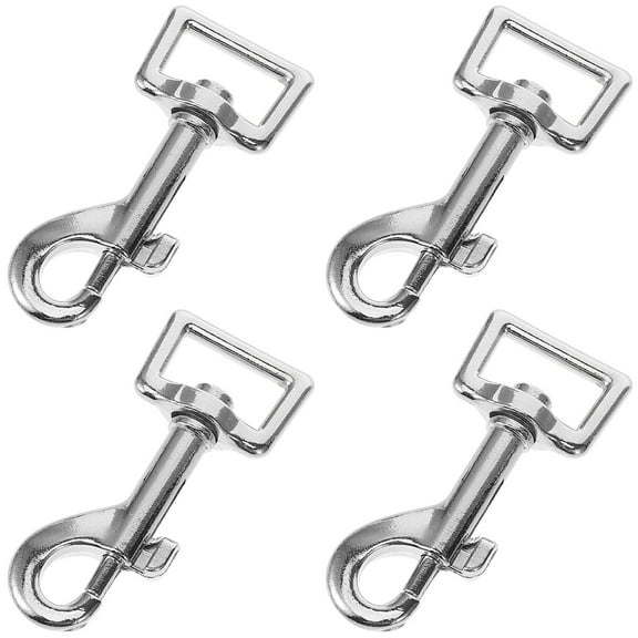 HOMEMAXS 4pcs Swivel Snap Hooks Metal Dog Leash Clasp Pet Chain Connector Buckle for Linking