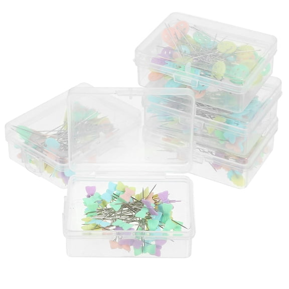 Crafts Supplies with 5 Boxes of Assorted Color Flat Head Needles for Sewing and Daily