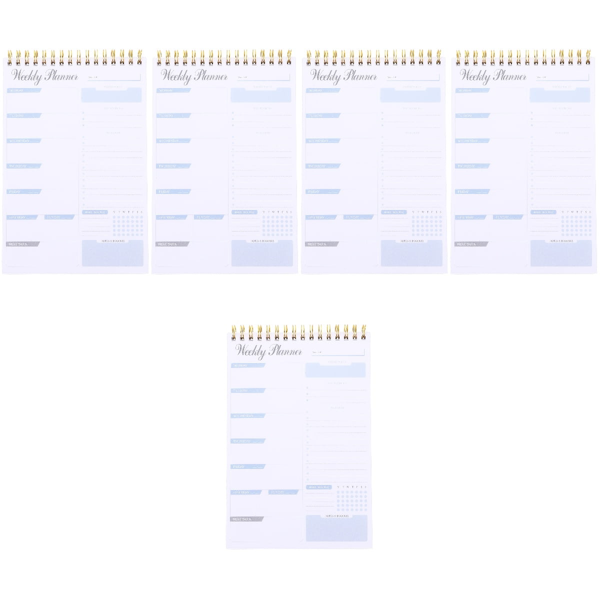 BEADCEST Tear Off Planner Notepad White Paper for Daily Planning 5Pcs