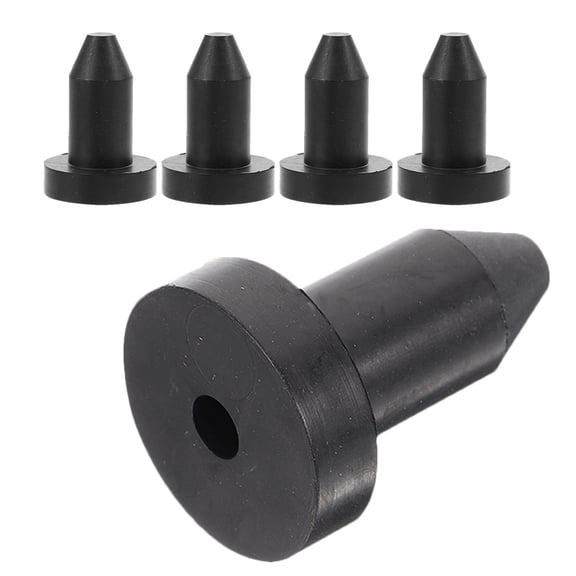 BEADCEST 5-Pack Black Rubber Kayak Scupper Plugs Boat Drain Hole Covers Easy to Install and Remove