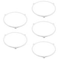 thumbnail image 1 of 5 PCS Microwave Oven Stand Turntable Tray Support Switch Ovens Spinner Ring Plate White, 1 of 8