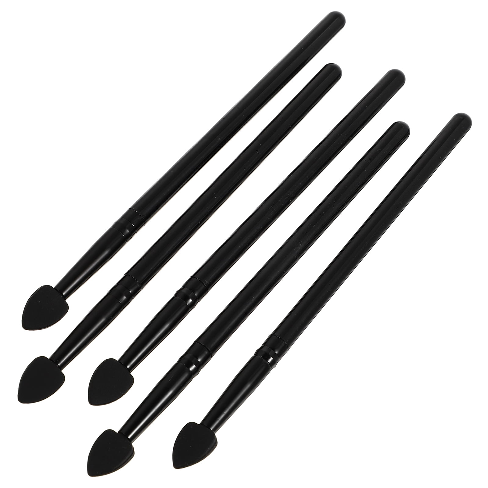 HOMEMAXS 5 PCS Silicone Eyeshadow Brush Glitter Applicators Makeup Sponges Child Miss Black
