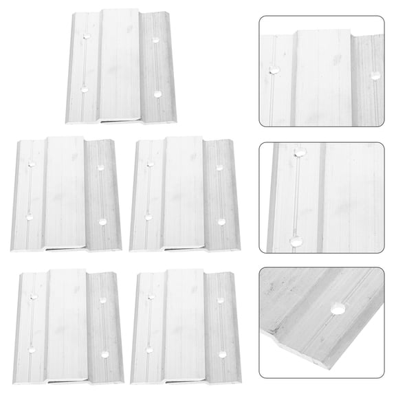 Minkissy Mirror Clips for Frameless Mirrors with French Cleat Picture Hanger, 5 Pairs Secure Wall Mount Hardware