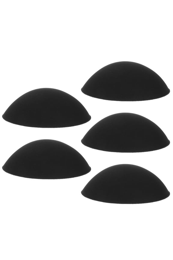 5 Pairs of Breathable Polyester Round Bra Pad Inserts for Sports Bras