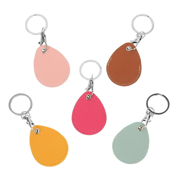 HOMEMAXS  5 Pcs Access Control Water Drop Card Holder Lanyard Badge with Locket of The Lid