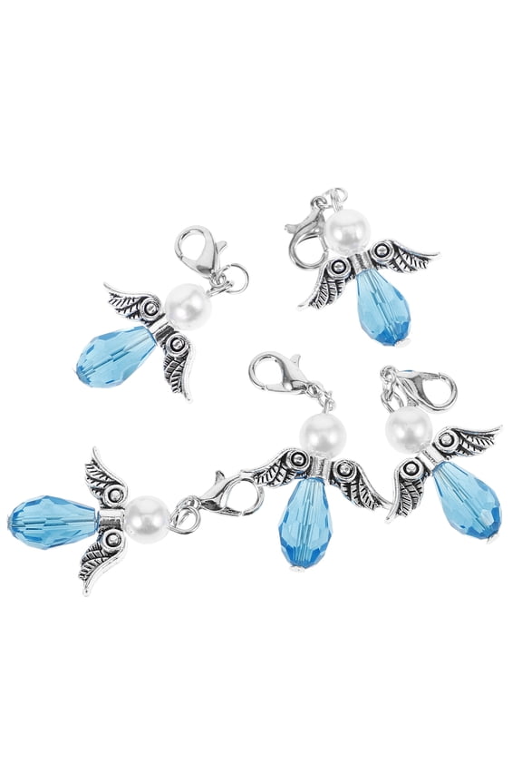 Cute Keychain Keyring Sky-Blue 5Pcs Stylish and Novel Practical Ornament