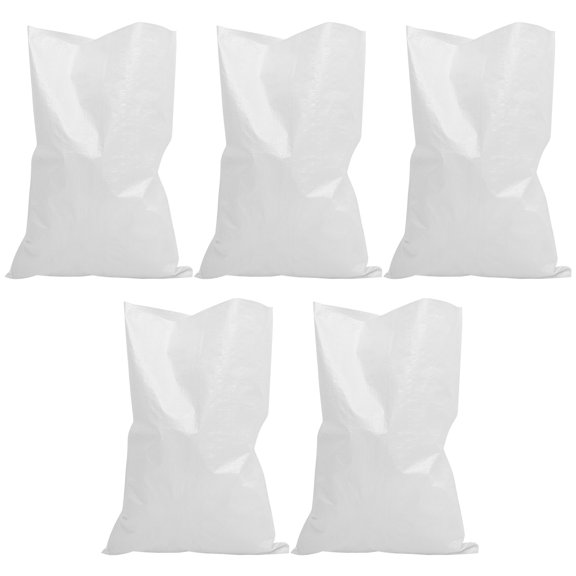 HOMEMAXS 5 Pcs Bags Waterproof Woven Bag 56.50X39.50X0.10CM White