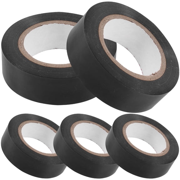 5 Pcs Black Insulated Electrical Tape Capacitor Insulation
