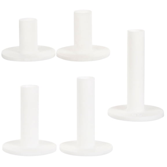 VERDANVERSE 5Pcs Rubber Golf Tees White for Course Golf Accessories