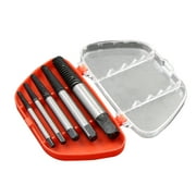 Screw Extractor Tools Made of Alloy Steel and Plastic Essential for Home Use 5pcs in Box Assorted Color