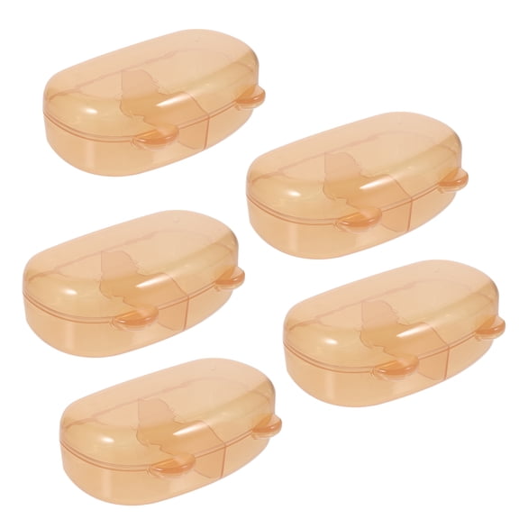 HOMEMAXS 5 Pcs Earplugs Boxes Pacifier Storage Box Baby Pacifier Storage Travel 11X6CM
