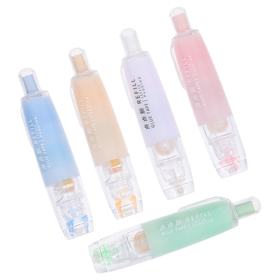 HOMEMAXS  5 Pcs Glue Stick Pens for Crafting Manual Tape Self Adhesive