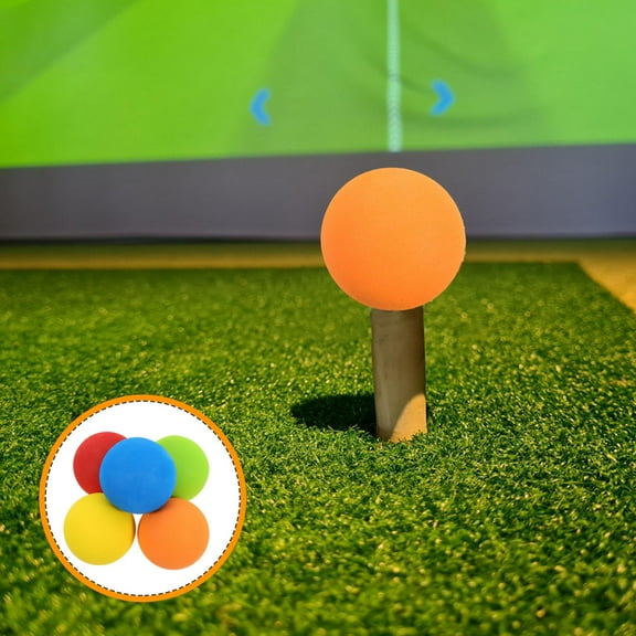 HOMEMAXS 5 Pcs Golf Toy Foam Balls for Kids Colored Child Colorful Man