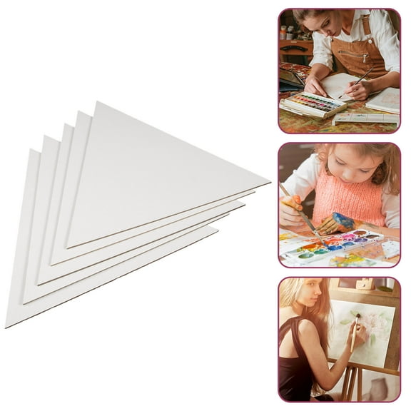 HOMEMAXS 5 Pcs Large Blank Canvas Oil Painting Board Drawing Panel
