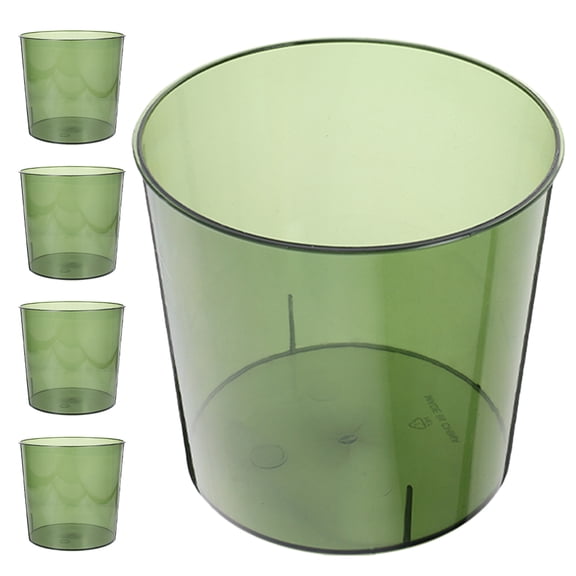 VERDANVERSE Flower Arranging Bucket Olive Green 5Pcs Office Decor