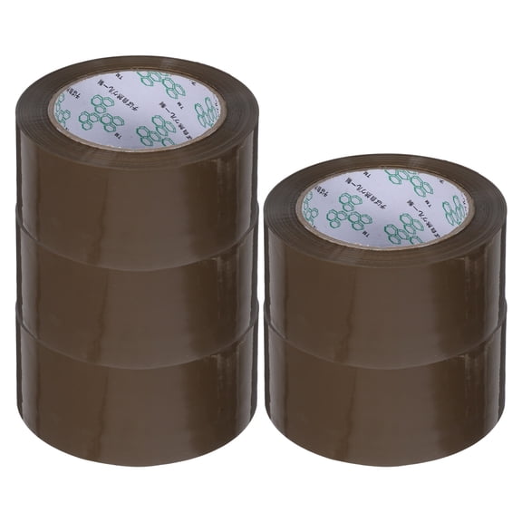 HOMEMAXS 5 Rolls Packaging Tape Extra Large Moving Boxes Collapsible Bin Coffee