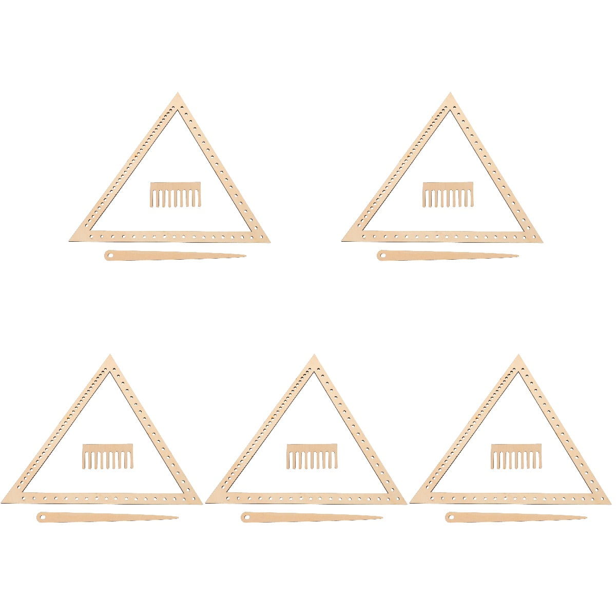HOMEMAXS 5 Sets  Weaving Loom Crafting Weaving Triangle Weaving Handcraft Weave Board Weaving Tool