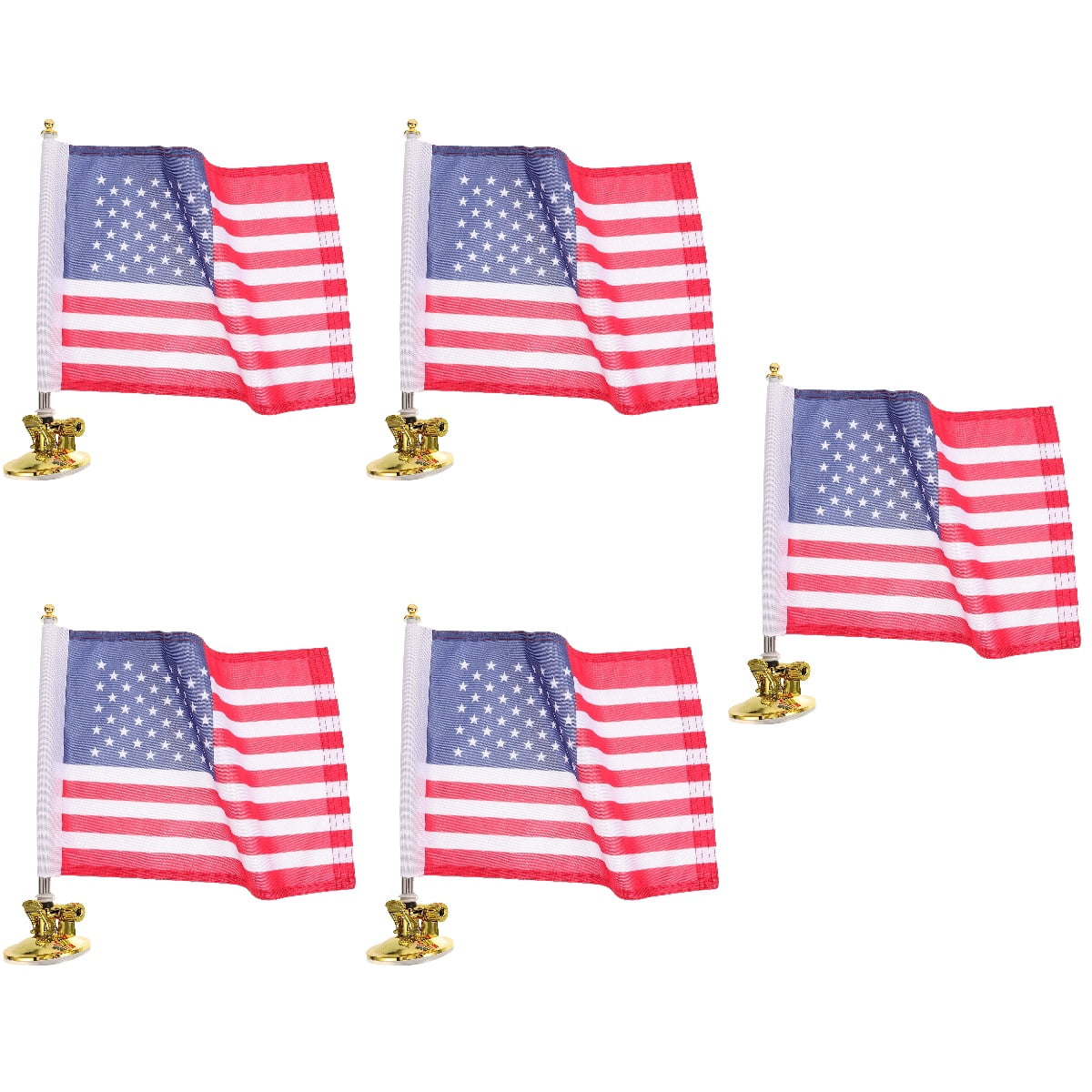 HOMEMAXS 5-Pack Outdoor Flag Pole Stands with Cups, Car Flag Mount Tool ...