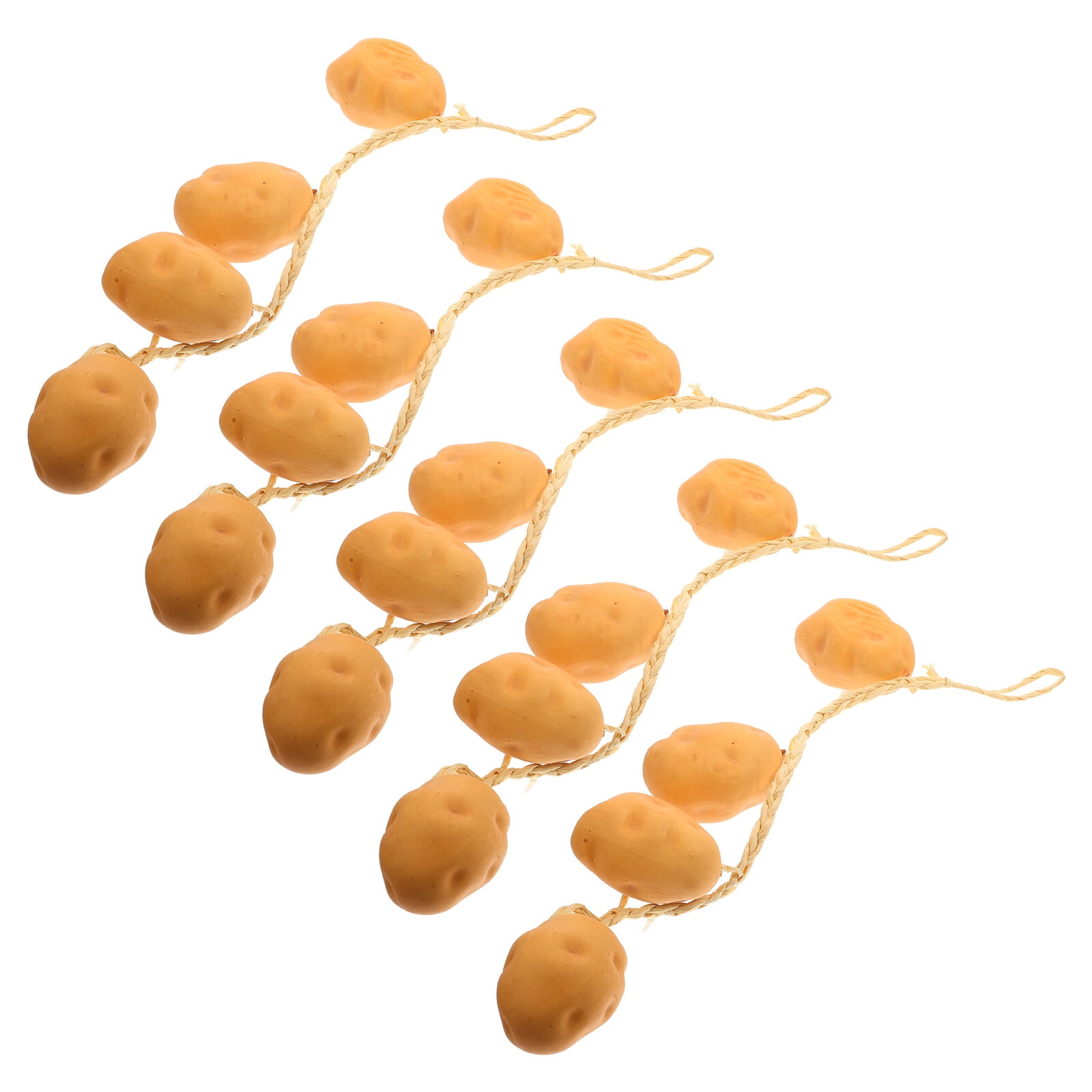 5 Strings Artificial Potato Simulated Skewers Realistic Potatoes ...