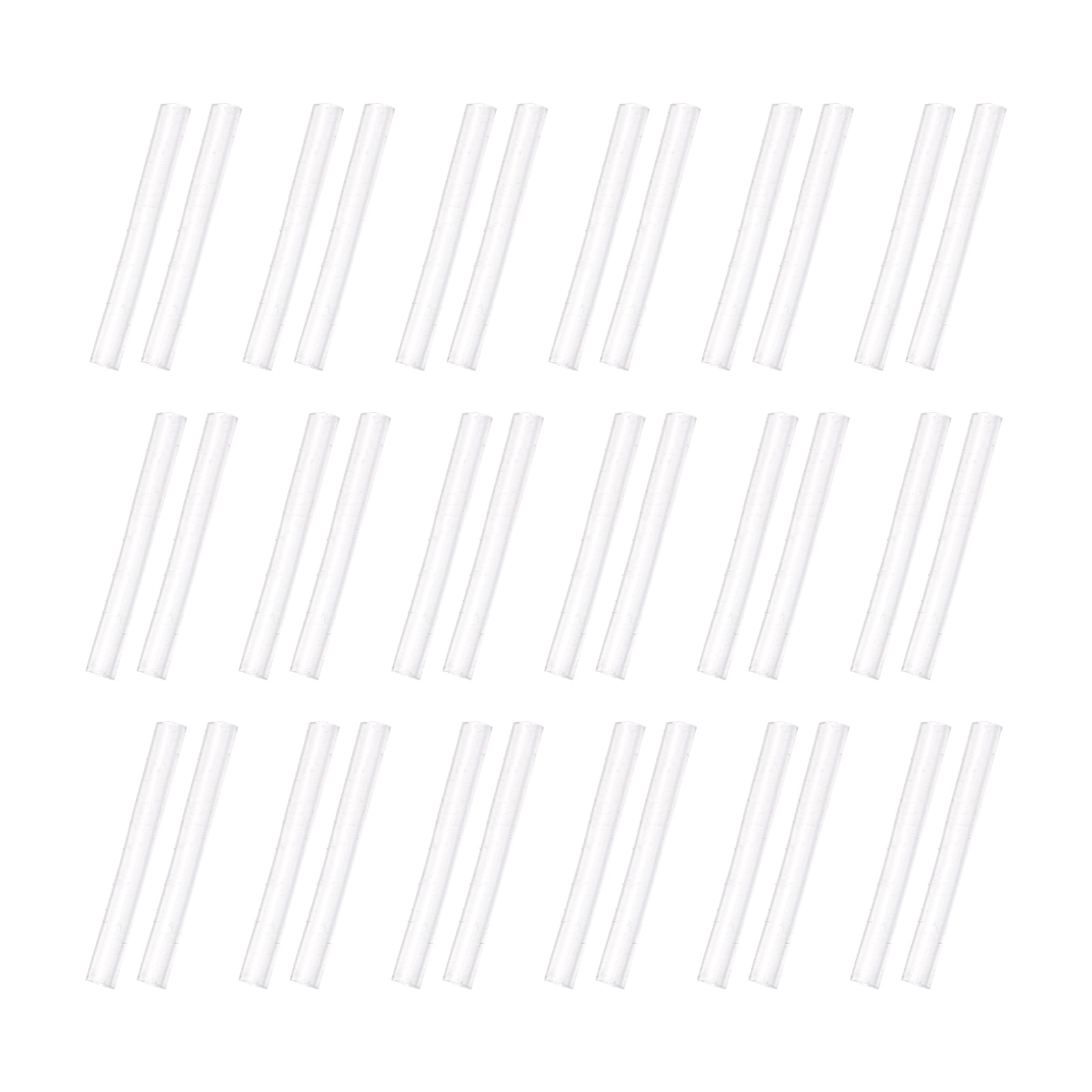 Ftovosyo Invisible Plastic Earring Posts Clear Ear Hole Retainer Hoop Earring Studs Clear Ear Spacers Piercing Jewelry For Men Women Sports Work, Silicone Rubber Backs Earnuts