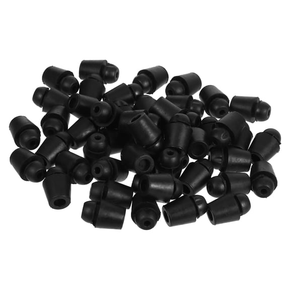 HOMEMAXS  50 Pcs Anti-vibration Plugs for Car Doors Bumpers Filler Absorber Black