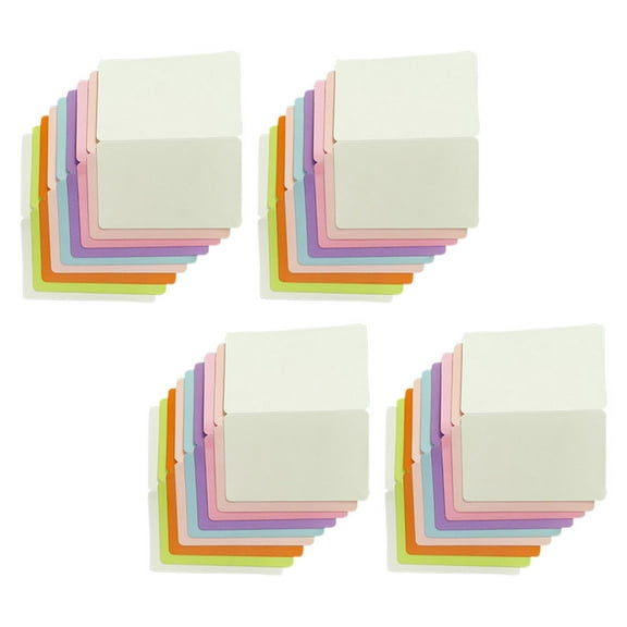 HOMEMAXS 50 Assorted Color Blank Cards for Graduation Paper Greeting Cards 3.5 x 5 inches