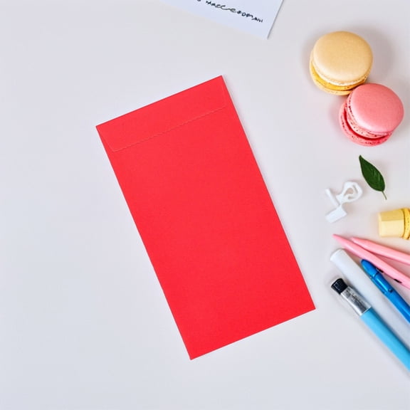 50 Pcs Cash Stuffing Supplies Savings Envelopes for Money Red