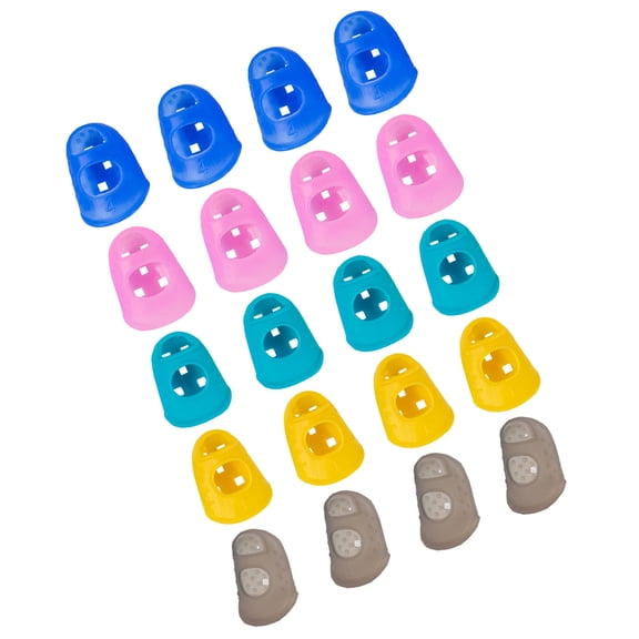 HOMEMAXS 50 Pcs Fingerboard Micro-gel Fingertip Guitar Cots Tips Accessories Women's