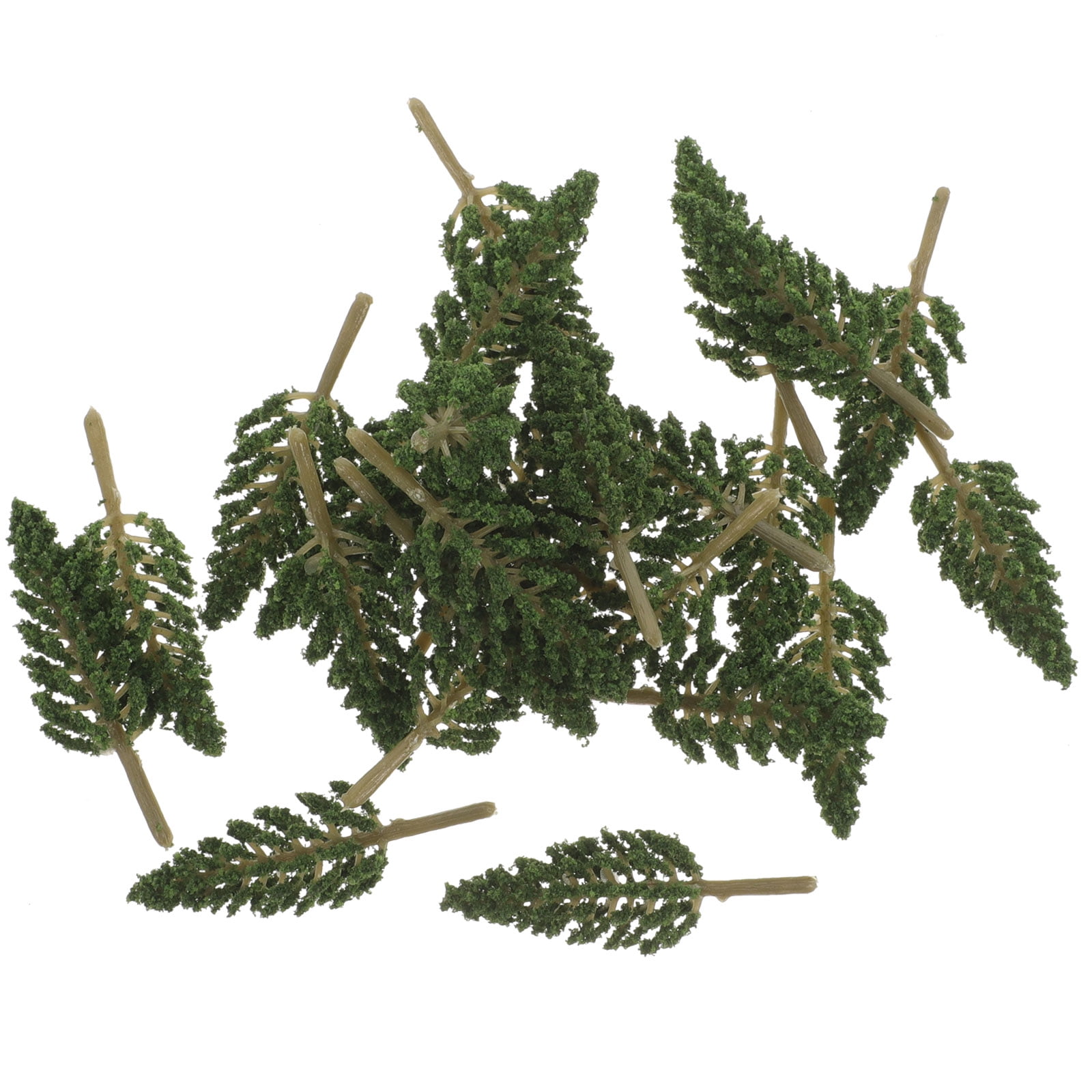 HOMEMAXS 50 Pcs Sand Table Tree Model Miniature Trees for Diorama Green ...