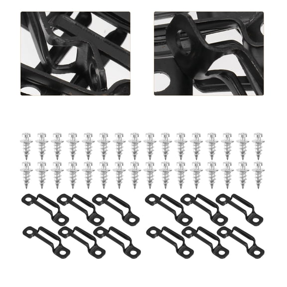 BEADCEST 50 Sets Black Manganese Steel Hidden Fasteners for Furniture Components