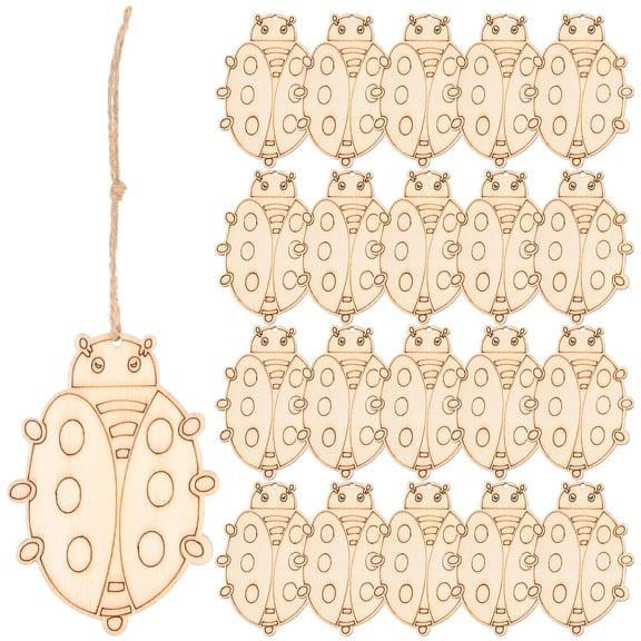 IFANLANDOR Wood Slice Craft Projects 50 Sets 0.1X2.4X3.5In