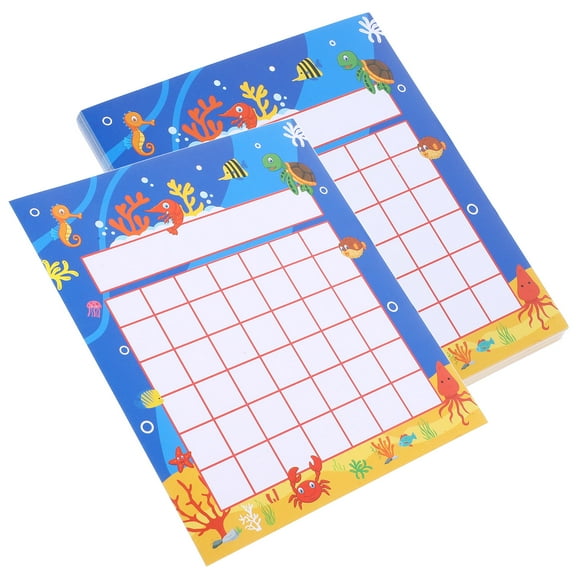 HOMEMAXS 50 Sheets Classroom Incentive Chart Behavior Clip for Card Child