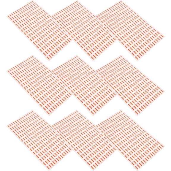 HOMEMAXS 50 Sheets Red Arrow Label Picture Hooks Sign Direction Stickers Nail White