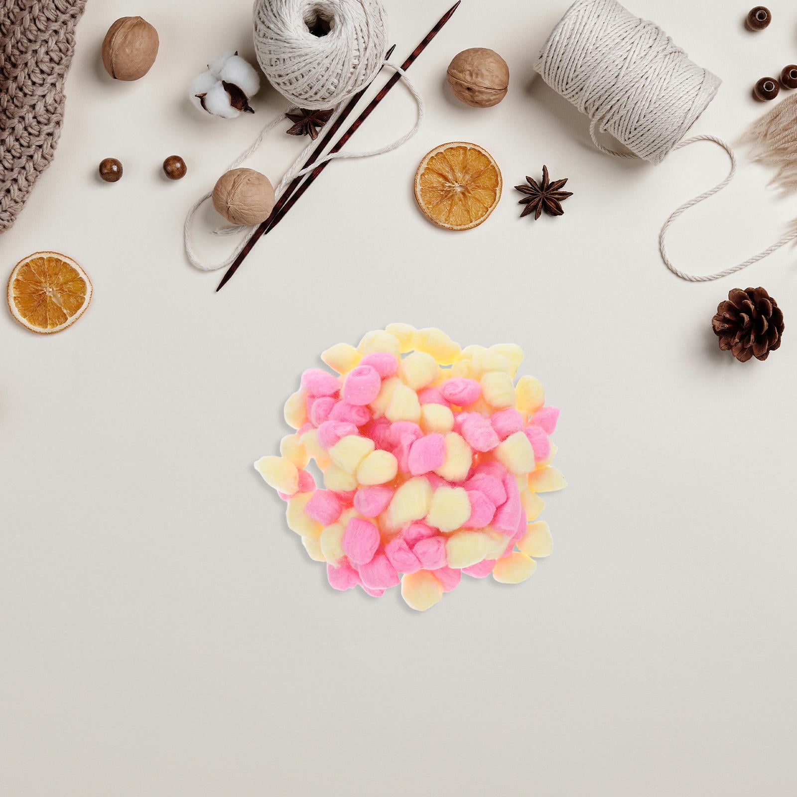 HOMEMAXS 500 Pcs Cotton Colorful Warm Balls Colored